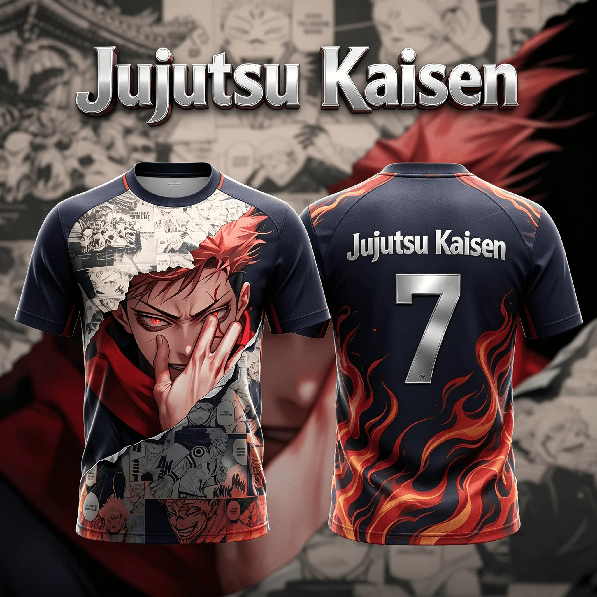 Anime Jujutsu Kaisen Ryomen Sukuna 3D Print Breathable Sports T-shirt Y2K 2026 Summer Trendy Unisex Tops for Adults Kids