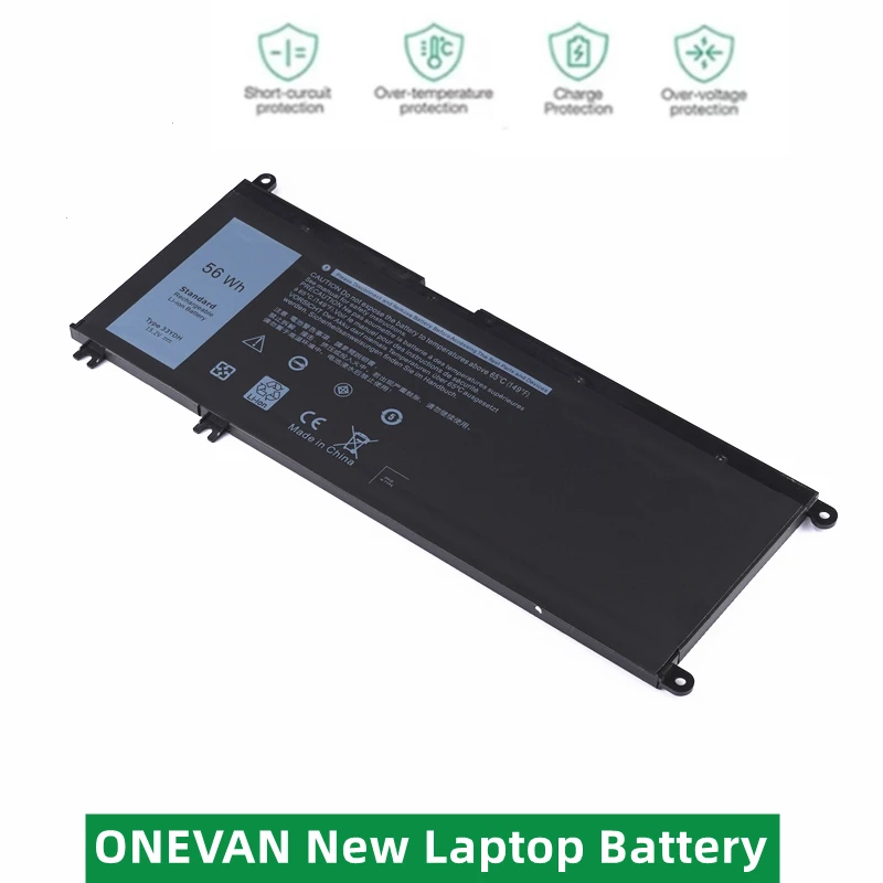 

ONEVAN New 33YDH Battery For Dell Inspiron 15 7577 7588 17 7773 7778 7779 7786 G3 3579 5587 3779 7588 P30E P71F Series Laptop