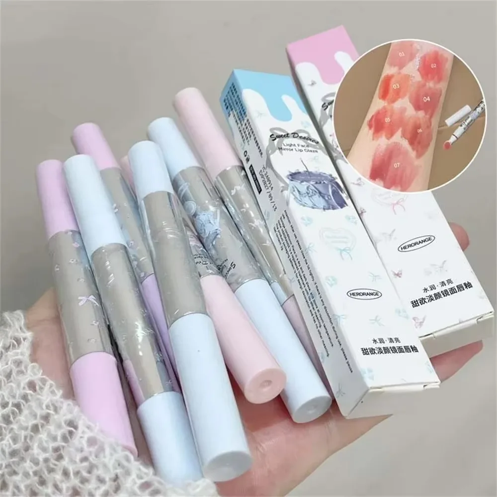 Sexy Glazen Spiegel Jelly Lipgloss Hydraterende Grote Opzetborstel Vloeibare Lipstick Langdurige Cosmetische Lip Voller Makeup Tools