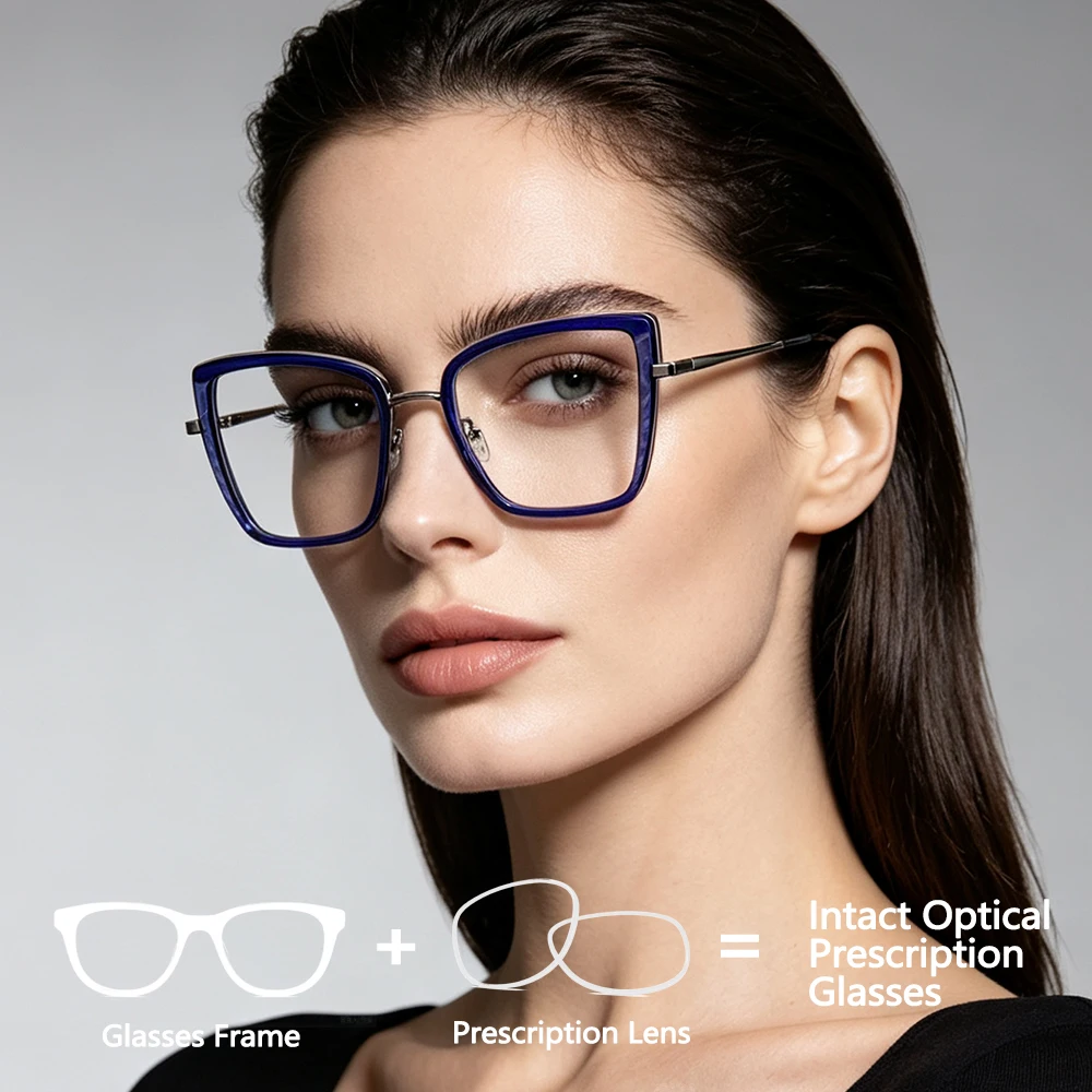 Ladies Cat Eye Prescription Gl - Women'S Fashion Glasses With Clear Lenses recension och pris