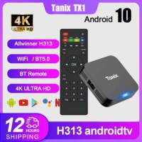 Tanix TX1 Allwinner H313 Android10 Smart TV Box Home Theater 4K HDR 2.4G Wifi 2GB 16GB Youtube Smart Media Player Set Top Box