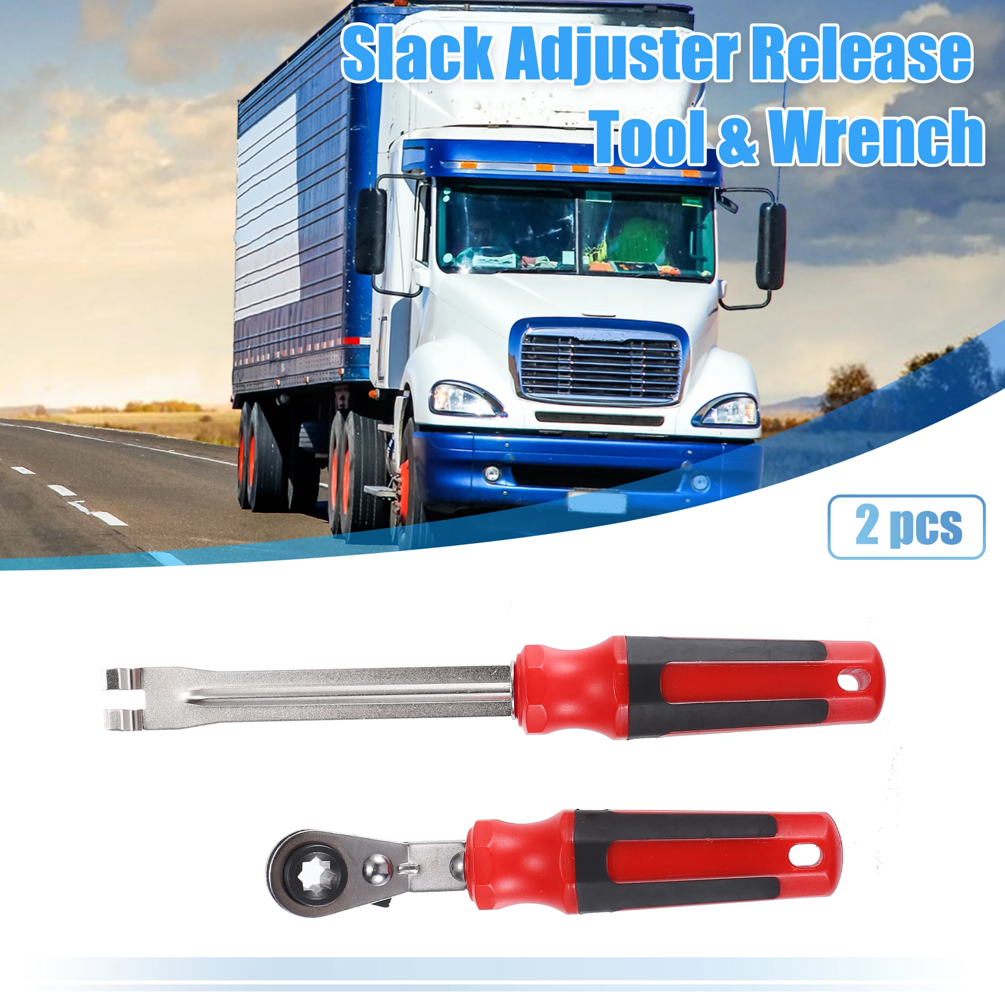 

UXCELL Car Automatic Slack Adjuster Release Tool Wrench Set for Air Brake System