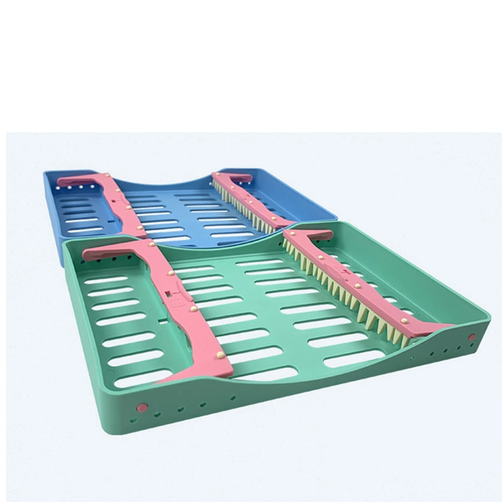 Dental Sterilization Box Composite Resin Filler Spatulas Instrument Placing Case Disinfection Tray Rack Dentistry Tools