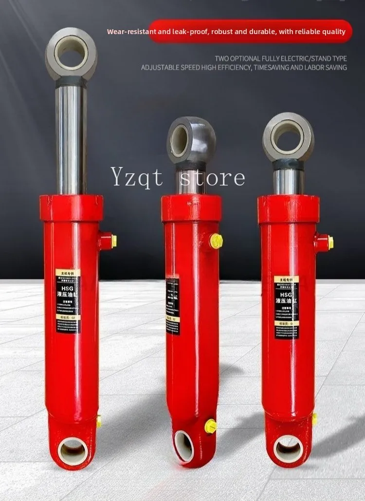 80-Bore hydraulic cylinder Two-way hydraulic cylinder 8 tons heavy-duty two-way lifting oil top hydraulic oil top jack