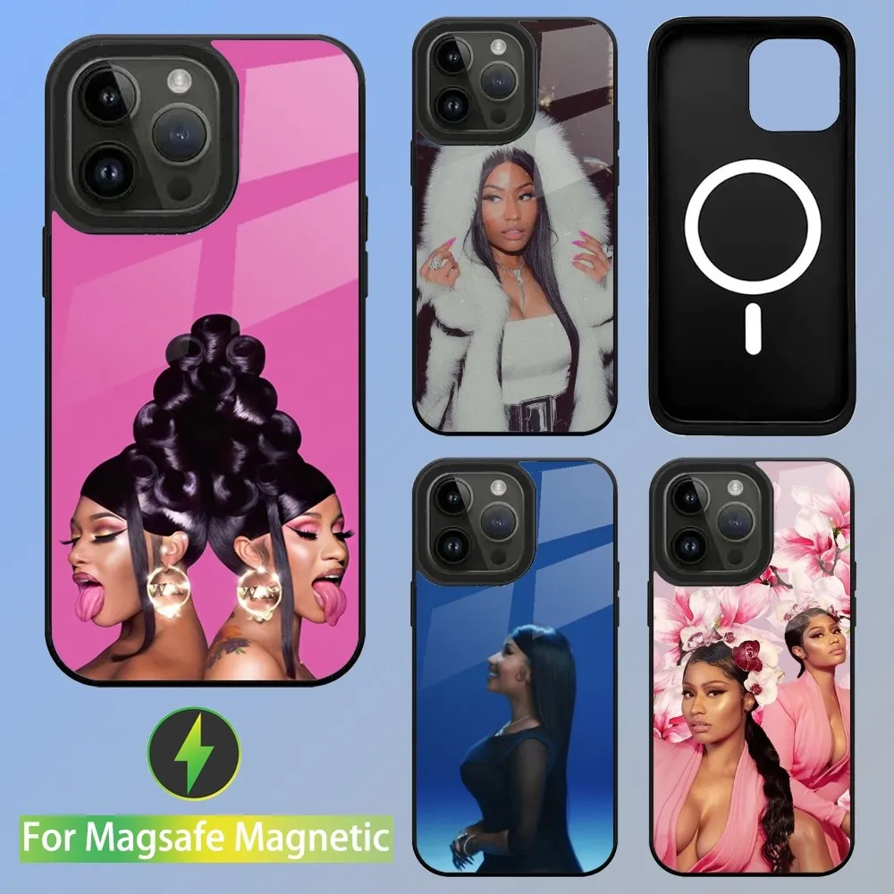 N-Nicki M-Minaj Phone Case For iPhone 15,14,13,12,11,Plus,Pro,Max Mini Magsafe Magnetic Wireless Charging