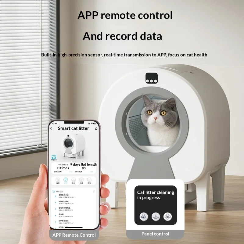 Caja de arena inteligente autolimpiable para gatos grandes sin olores - imagen 5