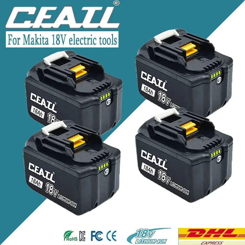 

CFATL Original 18V 18Ah battery, for Makita 18V power tool BST，BTD，BTDW，BTL，BTM，BTW，BUB，BUC series rechargeable