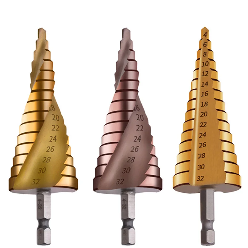 Cobalt Containing Pagoda Drill Bit Multi Function Punching Step Reamer Stainless Steel Iron Aluminum Plate Metal Hole Opener