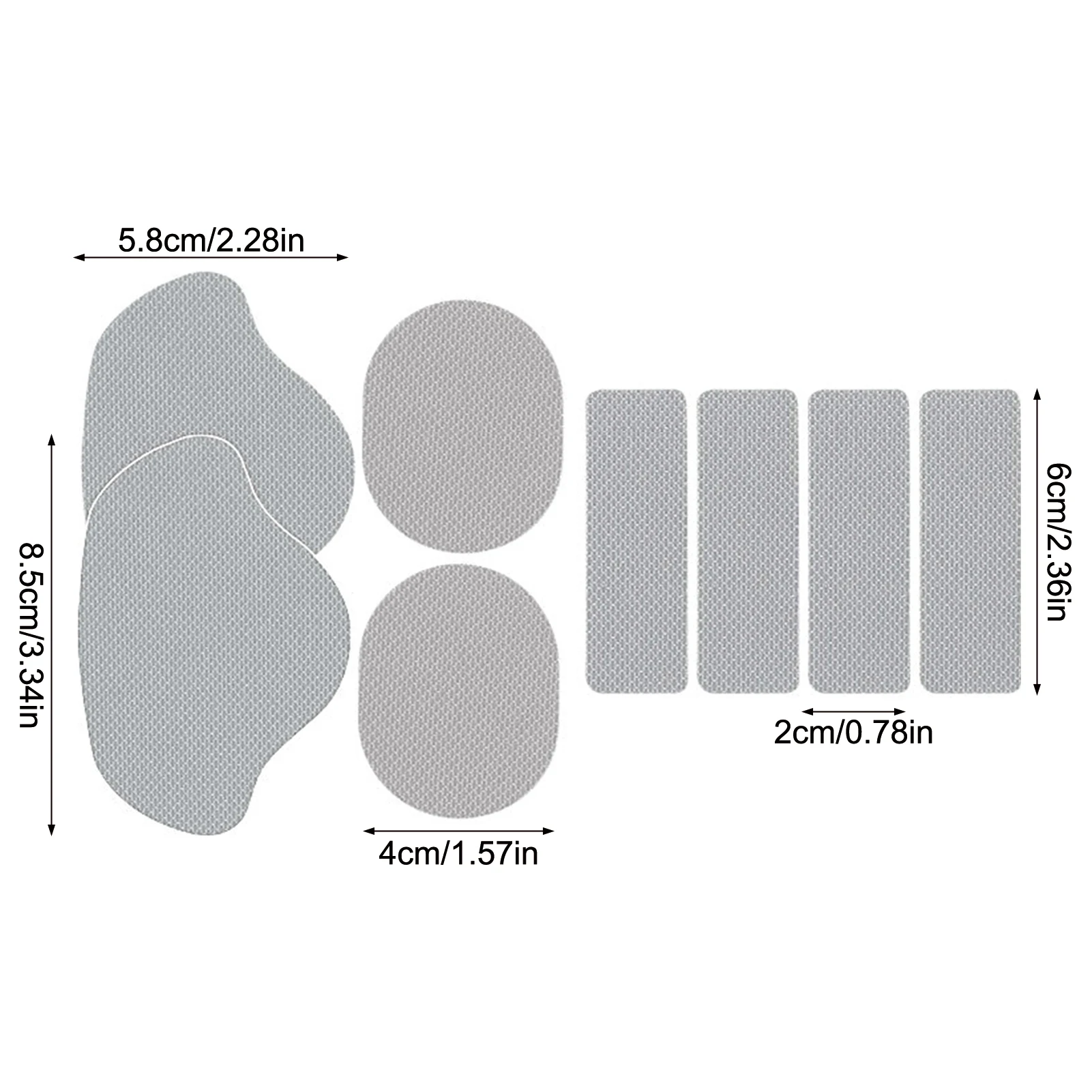Selbstklebende Schuhfersen-Reparaturpflaster für abgenutzte Sneaker, Basketballschuhe, Stiefel, Anti-Reibungs-Innenfutter-Reparaturpflaster-Set – Detail 8