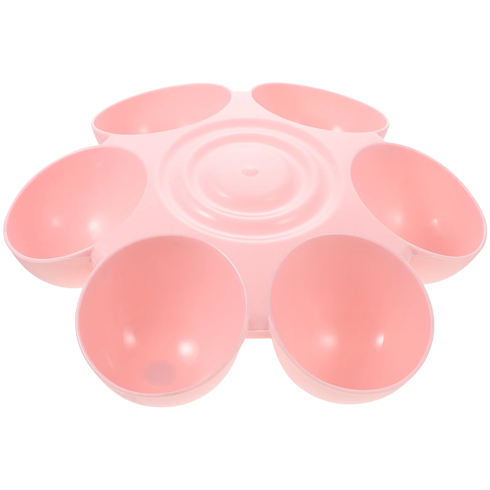 

Dinnerware Flower Pet Bowl Puppy Feeding Button Dog Treats Dispenser Compartment Cat Feeder Pink Plastic Newborn