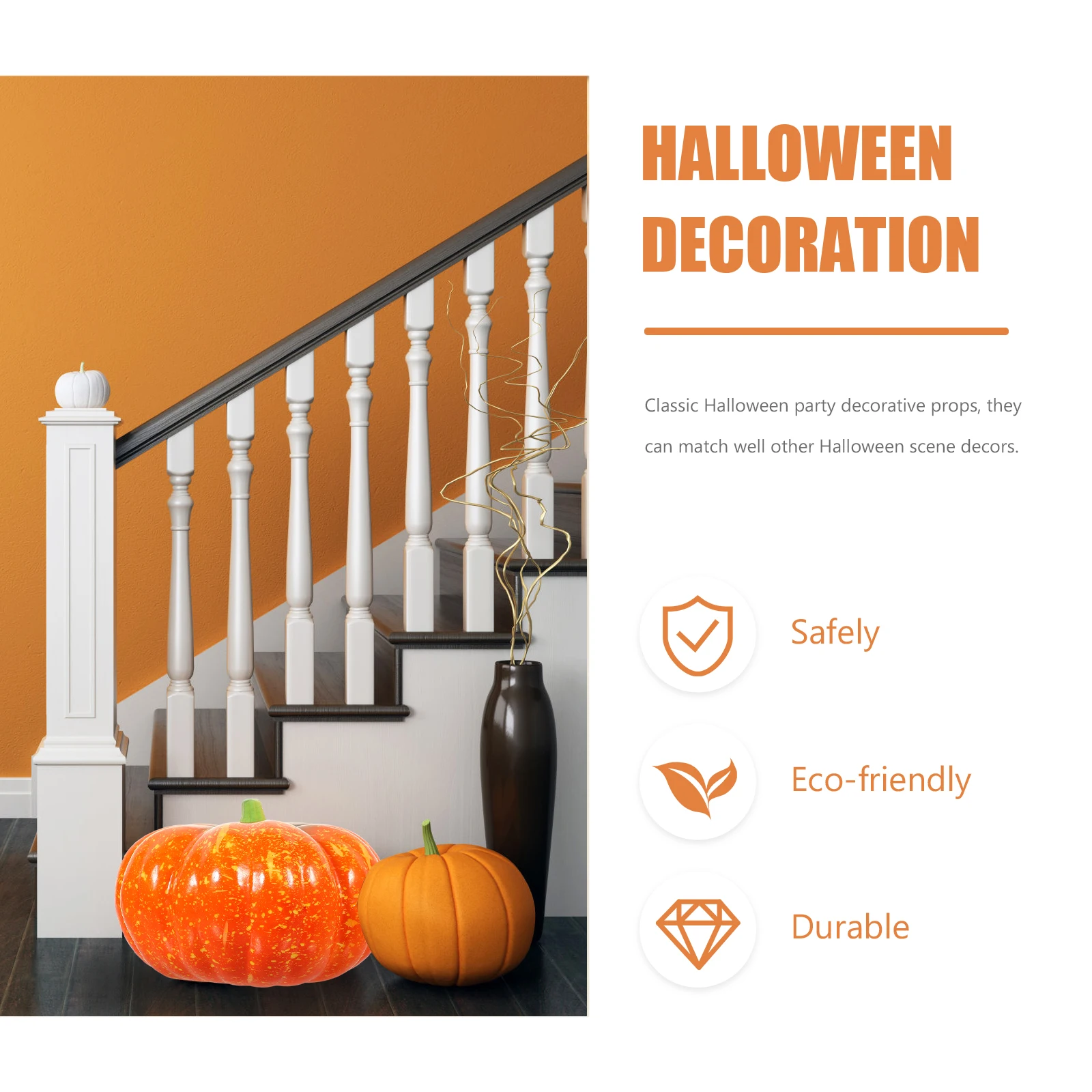 

Simulation Pumpkin Artificial Foams Pumpkins Props Halloween Centerpiece Halloween Decorative Props Fall Decorative Model
