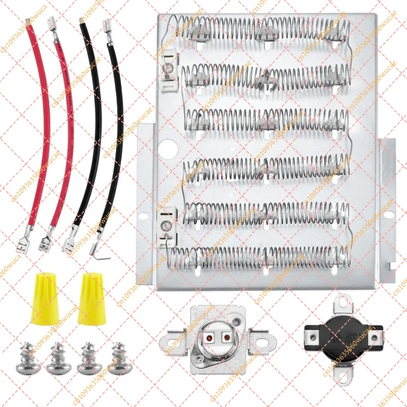 503978 Dryer Heating Element Kit Replacement - for  Whirlpool, Speed Queen, Amana (Replaces 61927, 503404, 510329, 510325P)