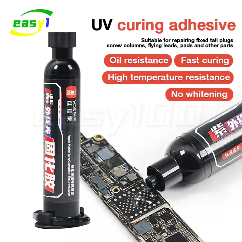 

YCS repairman UV glue ultraviolet light curing glue UV 3S Quick-drying Solder Mask Ink for Mobile Phone Repair Jumping Wire