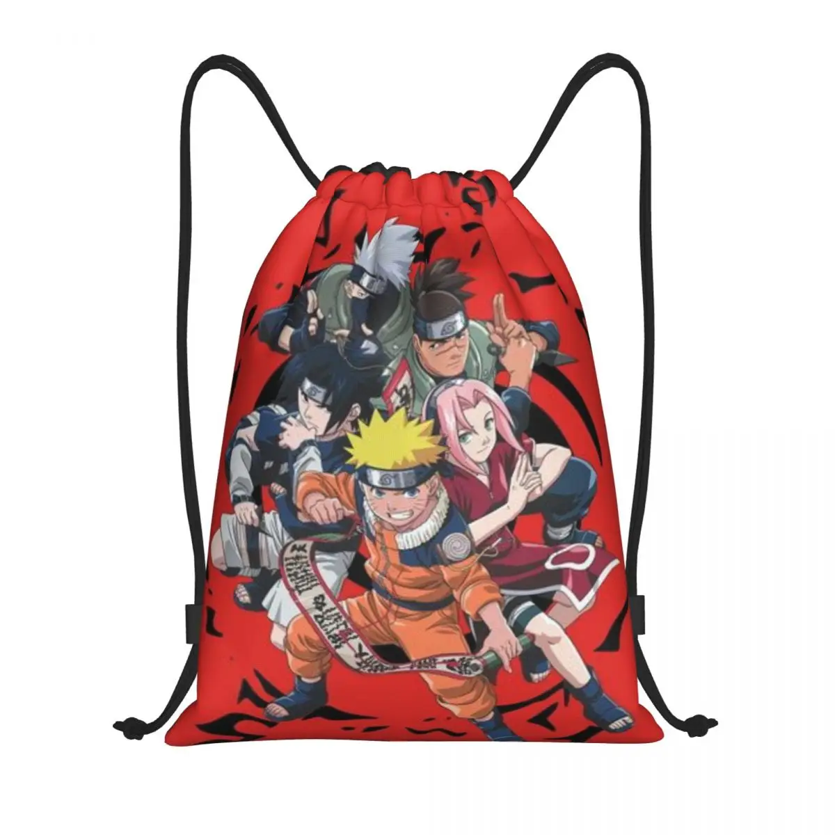 Drawstring bag Storage Portable Handbags Naruto Grocery Shopping Shoulder bags foldable Travel Bag