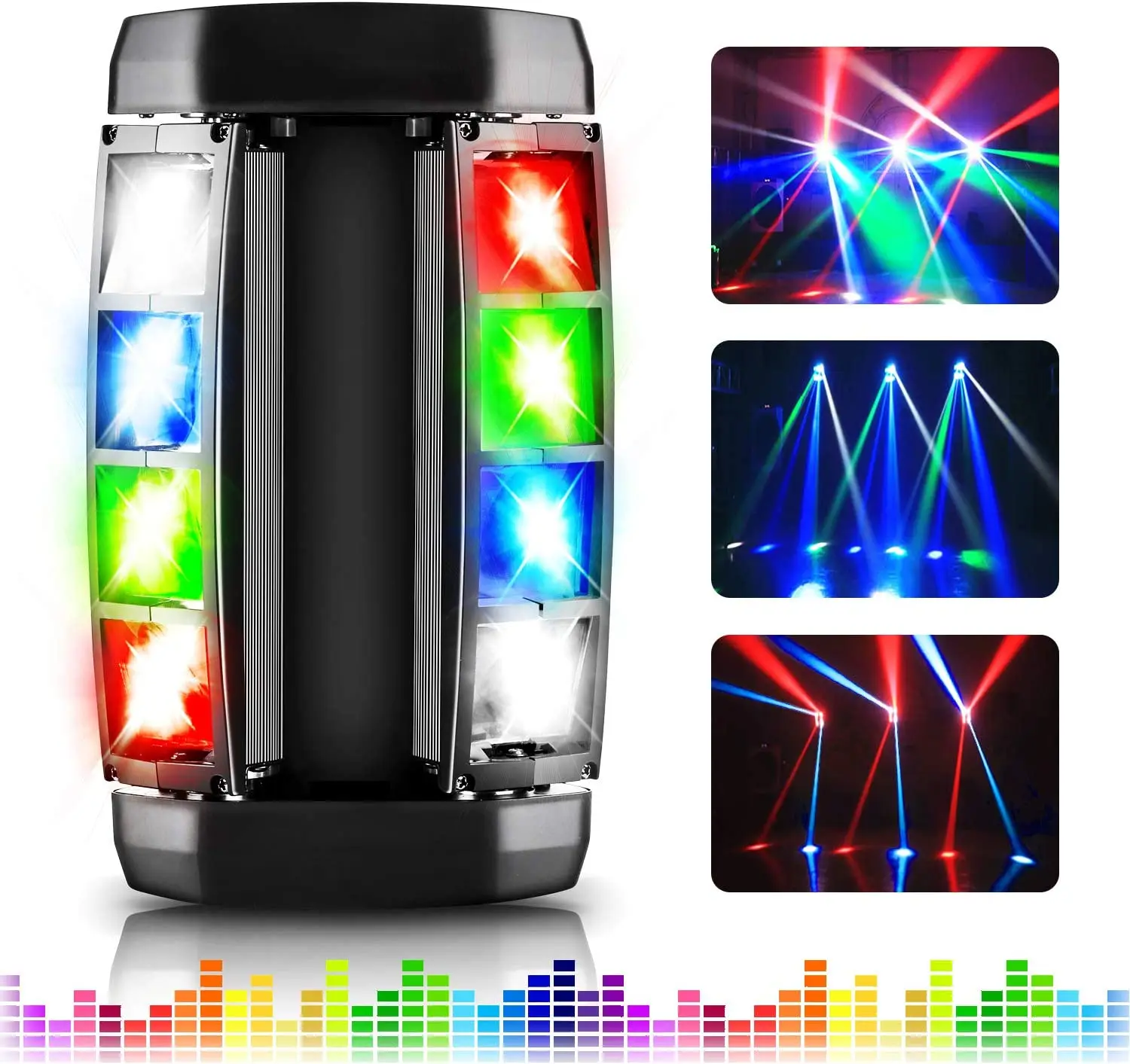 8 LED RGBW Mini Led Spider Light Moving Head DMX Beam Moving Head Light Led Party Event Show Light DJ Lighting