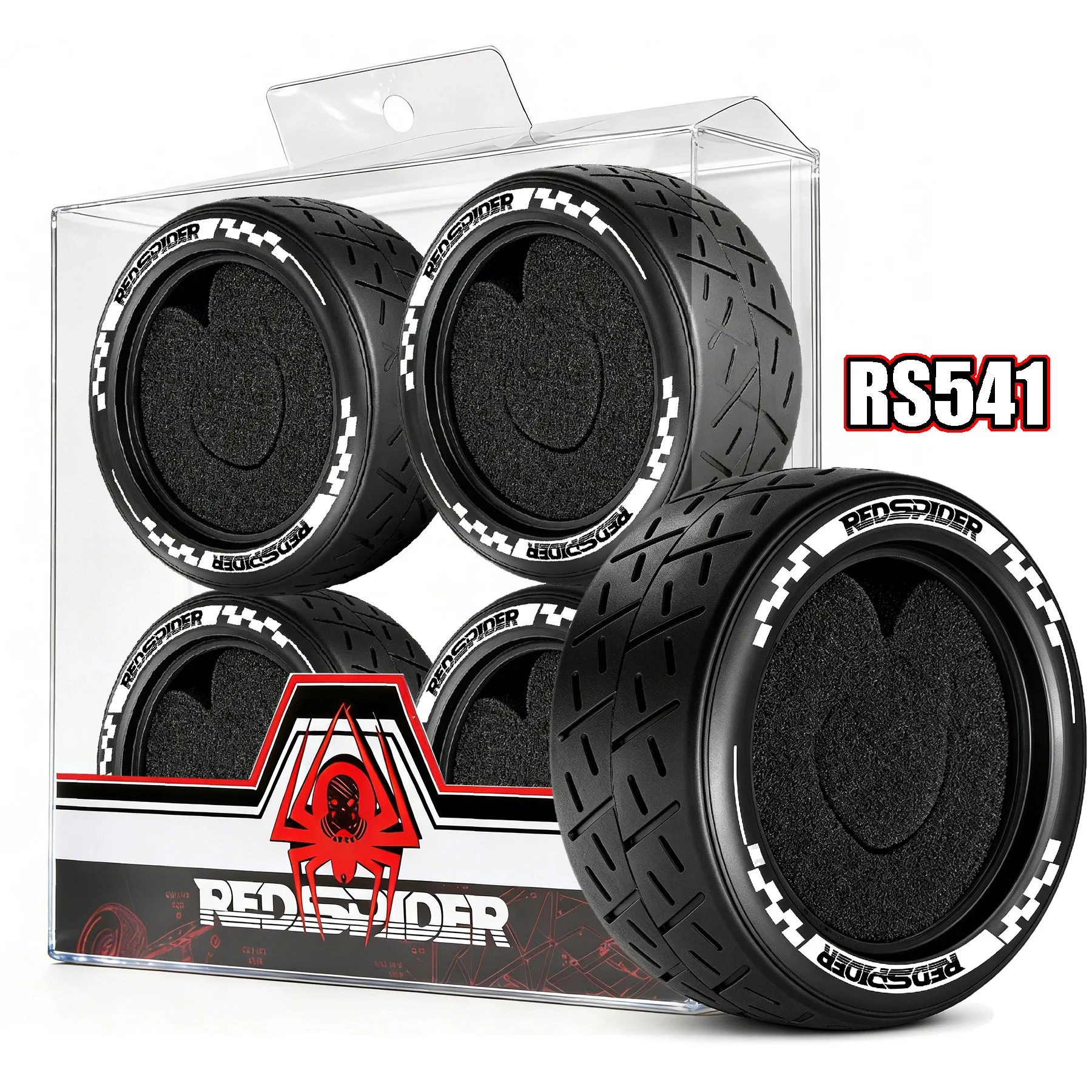 RED SPIDER Cross-section Flat Running Tire Vacuum Run Stability Control Tires Suit For 12 Inch CTS Run-fCross-section Flat Runni