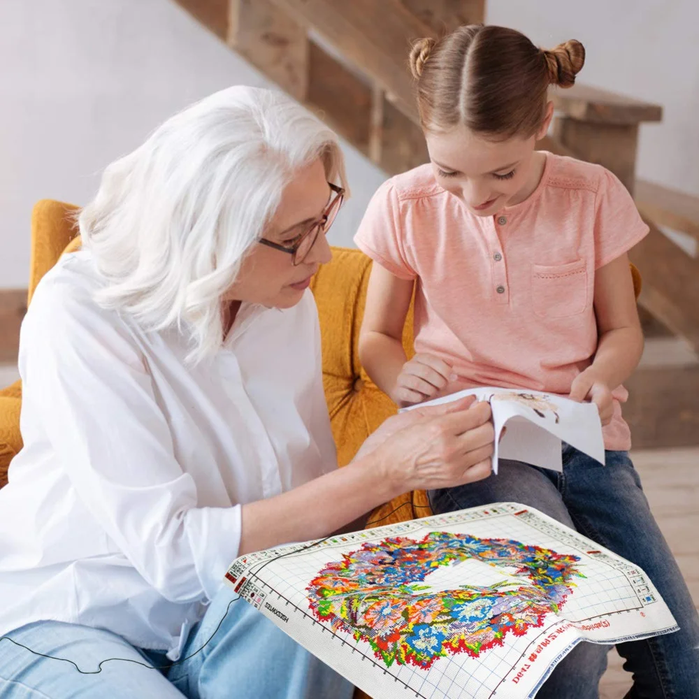 Baletnica tkanina z nadrukiem ścieg krzyżykowy kompletny zestaw DIY haft malowanie Hobby szycie rękodzieło tłoczona biżuteria Home Decor