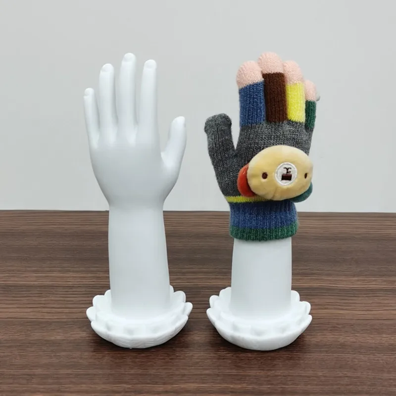 

A Pair of PVC Plastic Hard Children's Hand Models with Creative Design Boys and Girls Baby Kid's Gloves Display Props