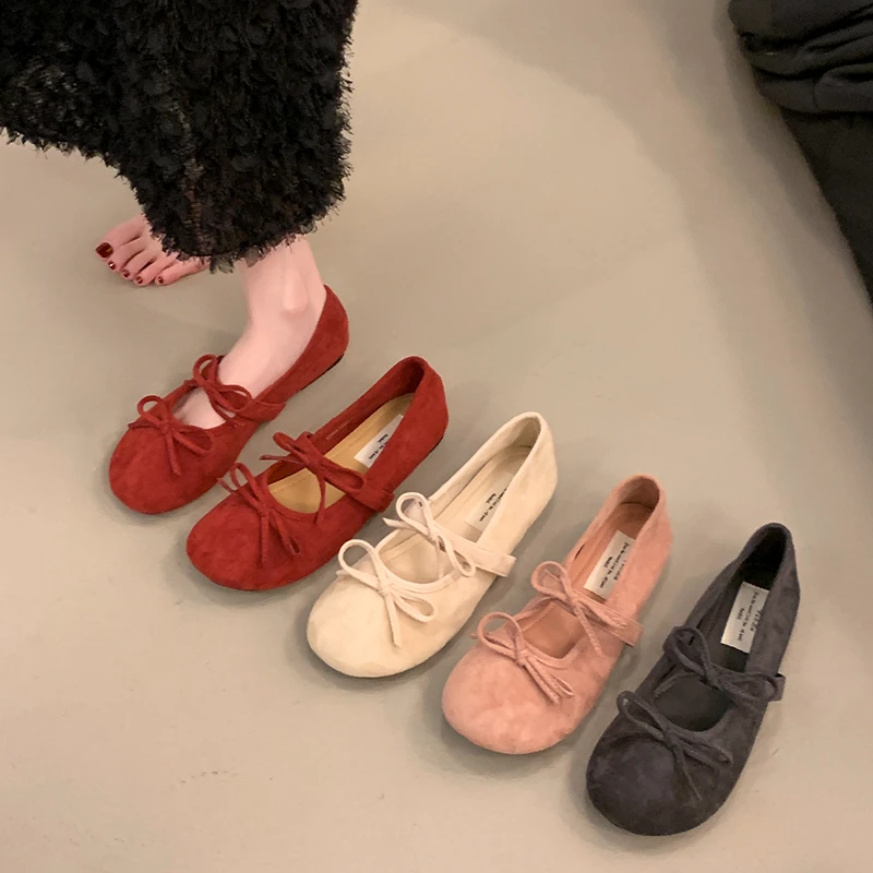 

Women Shoes 2025 Summer Butterfly-knot Comfort Soft Sole Flats Ladies Casual Dress Footwear Casual Shoes Женская Обувь