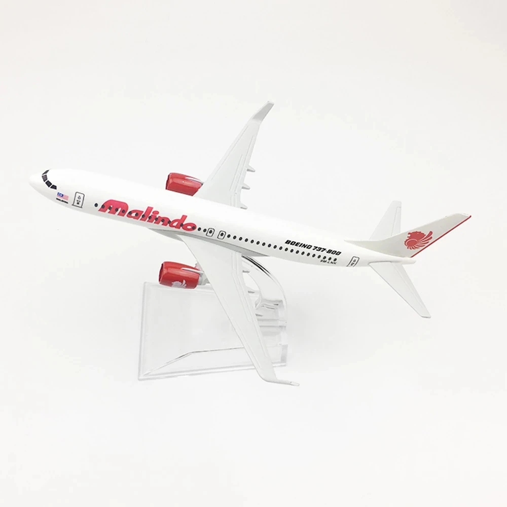 

Toy Planes 1:400 Scale 16CM Aircraft Model B737 Malindo Airlines Alloy Passenger Aircraft Model Collection Display Boutique