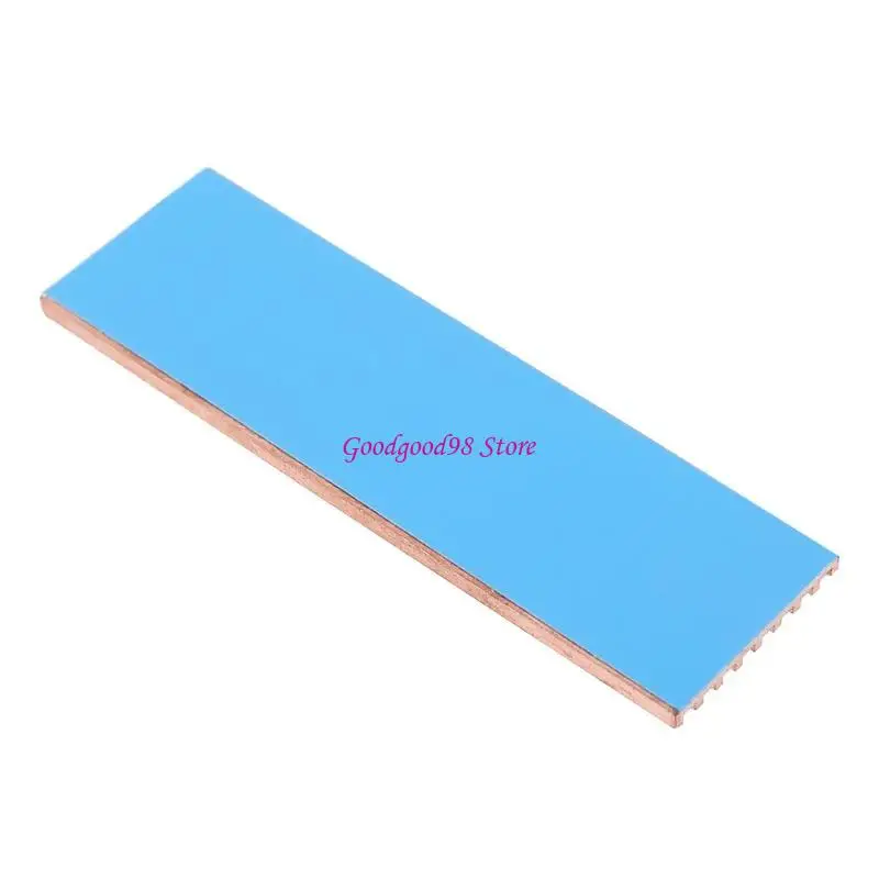 Copper Heatsink Cooler Heat Sink Thermal Conductive Adhesive for M.2 2280 PCI-E NVME SSD W8EC
