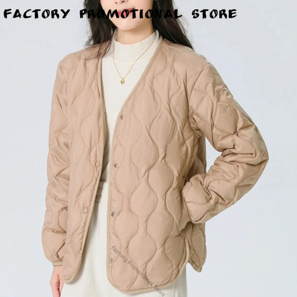Women Ultra Lightweight Packable Short Down Jacket 2026 Fall Winter Female Warm Inner Puffer Coat Windproof Casual Outerwear