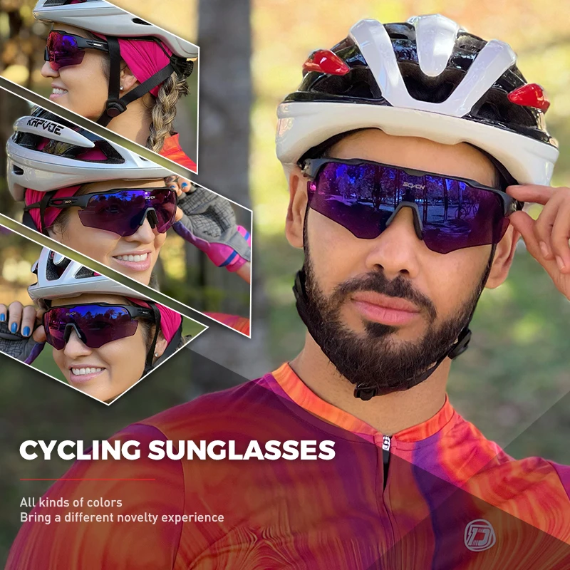 SCVCN lunettes de soleil de cyclisme hommes femmes vtt lunettes de vélo UV400 lunettes de Protection de pêche polarisées lunettes de vélo