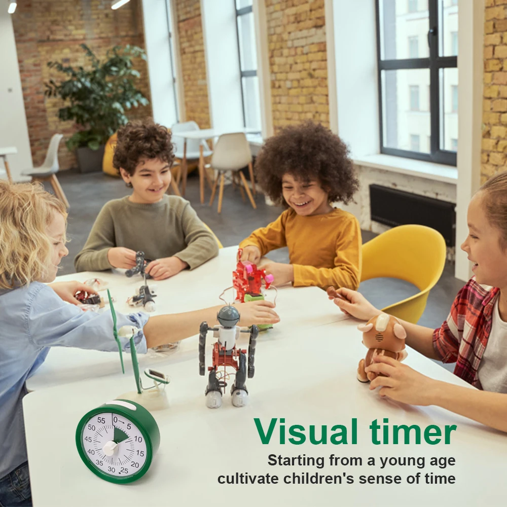 Visual Timer, Productivity Pomodoro Kitchen Timer for Cooking, Time Management Study Timer for Kids, Countdown, Sports Office