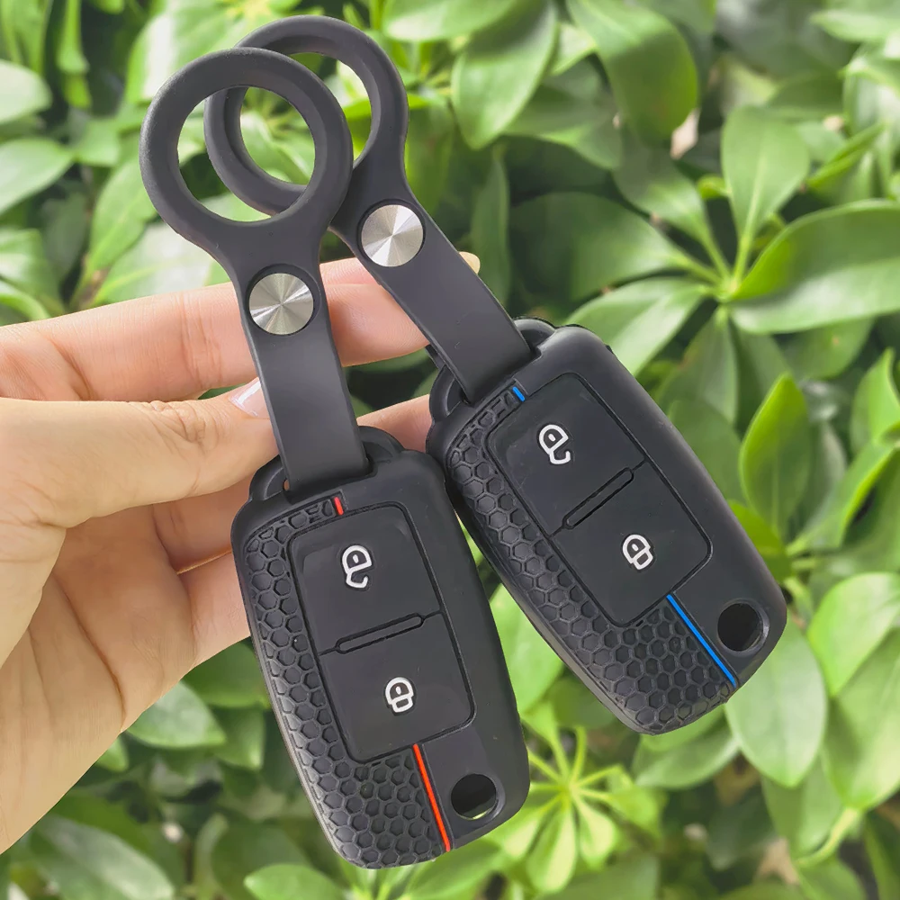 2 Button Car Flip Remote Key Case Cover Shell For VW Volkswagen Amarok Polo Golf 4 5 6 MK4 Bora Jetta Altea Alhambra Passat Fox