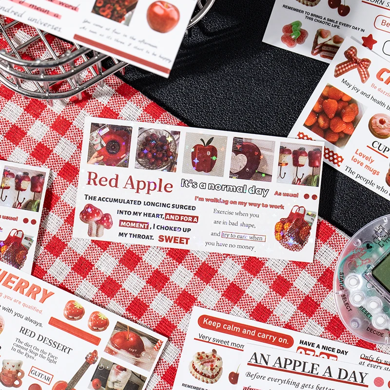 30 unid/libro coreano Ins Daydream Valley serie película cortada pegatina diario funda de teléfono DIY Scrapbooking pegatinas de decoración Kawaii