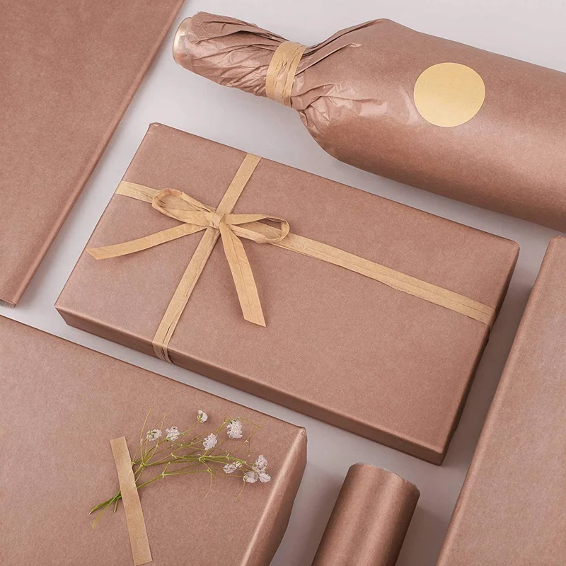 結婚式,誕生日パーティー,レセプション,工芸品,DIY,クリスマス用の銅製ギフト包装紙,240枚