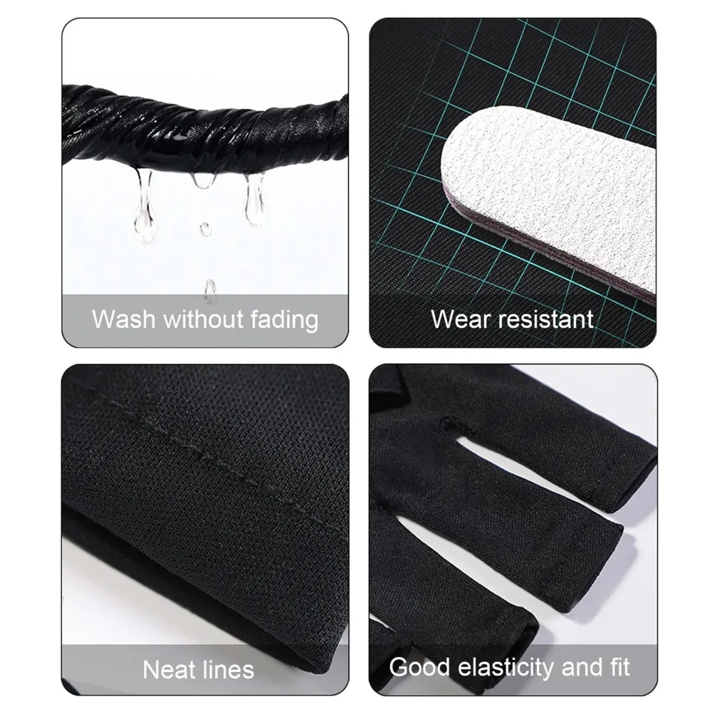 ถุงมือป้องกันรังสียูวีเจลถุงมือป้องกันมืออาชีพสําหรับเล็บปกป้องมือเล็บยืด Fingerless ถุงมือสําหรับเล็บเครื่องมือ