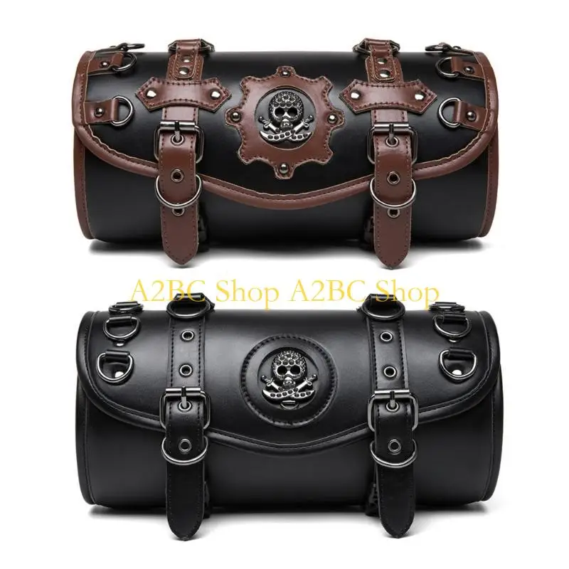 

A2BC Motorcycle Tool Bag PU Leather Saddlebag for Bikers Storage Needs, Daily Commute