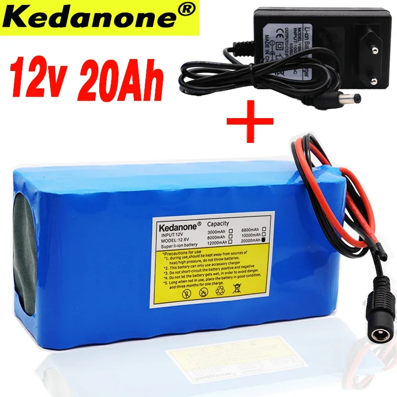 

18650 12v battery pack large capacity 12V 20ah 18650 lithium battery protection boar capacity bateria 12v New stor