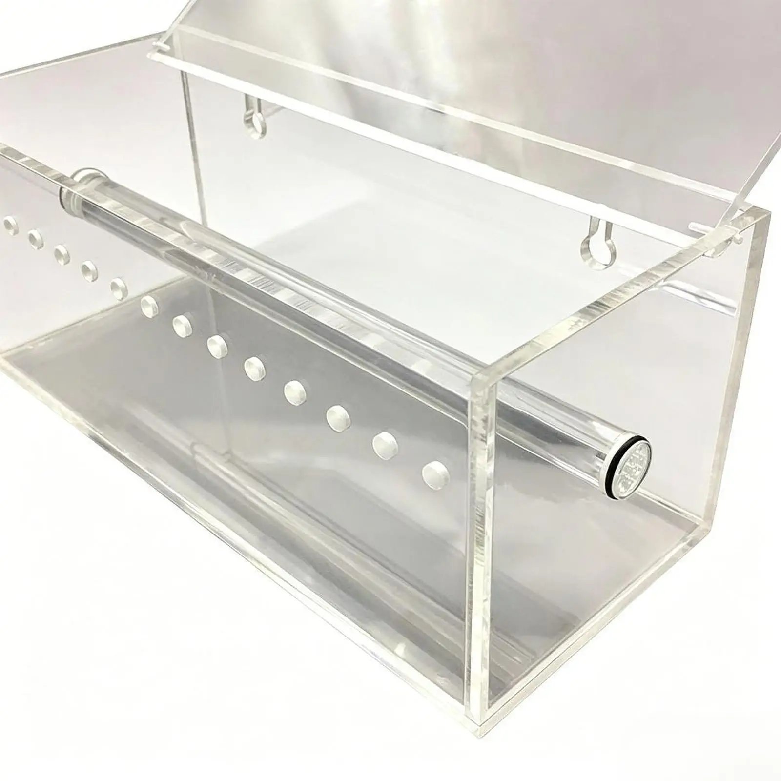 

Dental Rubber Chain Organizer Case Compact Premium with Holes Durability with Flip Lid Acrylic Dental Elastic Chains Storage Box