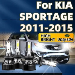 2/4Pcs LED 360W High Power Lamp Headlight H7 6000K Auto Light with Cooling Fan For KIA SPORTAGE 2011 2012 2013 2014 2015