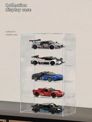 Acrylic Display Case for LEGO Racing Sports Car Toy,2-5 Layer Display Box for Speed Champions Model Car Collectibles Showcase