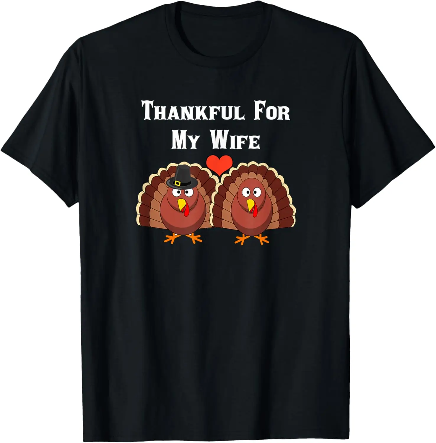 Camisa de Acción de Gracias Gracias por mi esposa Camiseta de parejas a juego
