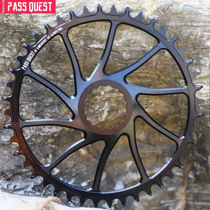 

PASS QUEST-Narrow Wide Chainrings for RACEFACE RF next Sl Sixc Atlas Series Direct Mount Chainrings 6mmOffset Black