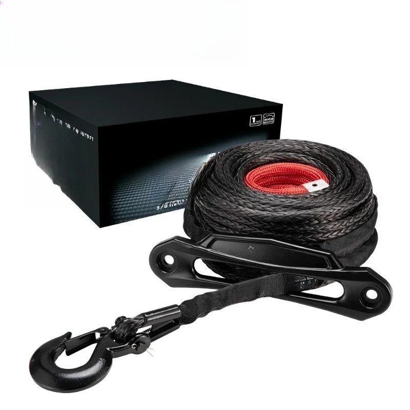 30M outdoor off-road rescue trailer rope, winch rope set, with protective cover