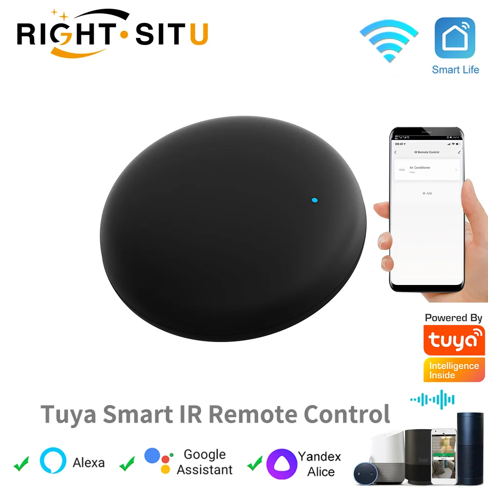 Tuya WiFi IR Remote Control Smart Universal for TV Air Conditioner Alexa Remote Control Work with Google Home Yandex Google