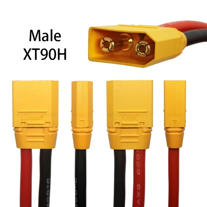 EC5 to XT90 Cable XT90 Male to EC5 Plugs for FPV Drones Battery Connection