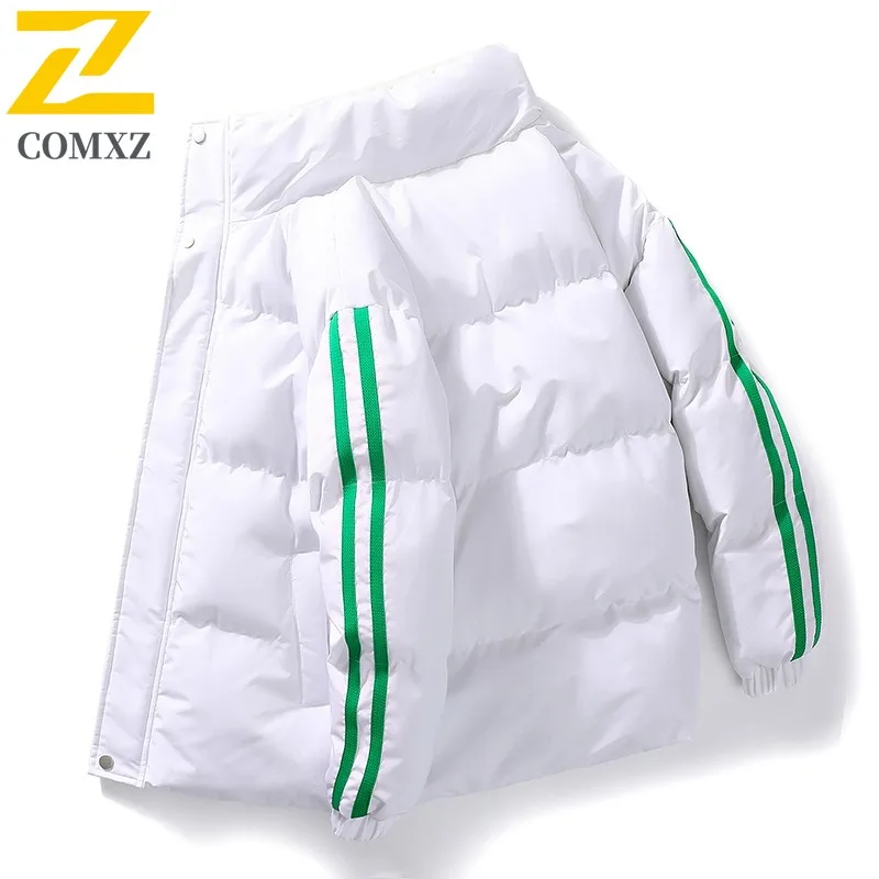 

COMXZ 2025 для мужчин и женщин, унисекс, настраиваемая модная спортивная повседневная хлопковая куртка, осенне-зимнее легкое пальто