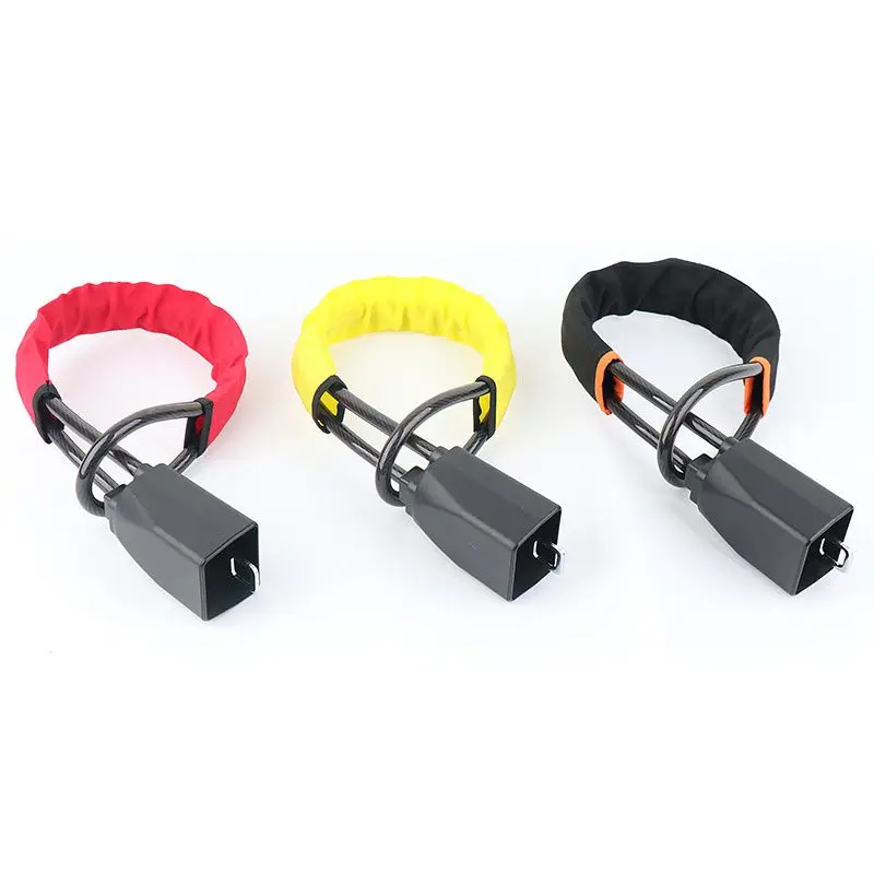 

Safety Belt Lock Anti-Theft Device Steering Wheel Locks For Car SUV Cart Vehicle Yellow