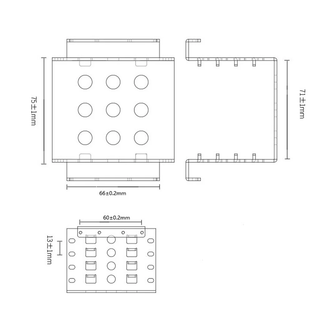 4-Bay 3.5 นิ้วถึง 2.5 นิ้วฮาร์ดไดรฟ์อะแดปเตอร์ Bracket ผู้ถือโทรศัพท์มือถือ SolidState ขยายในตัว Hard Disk กรอบ