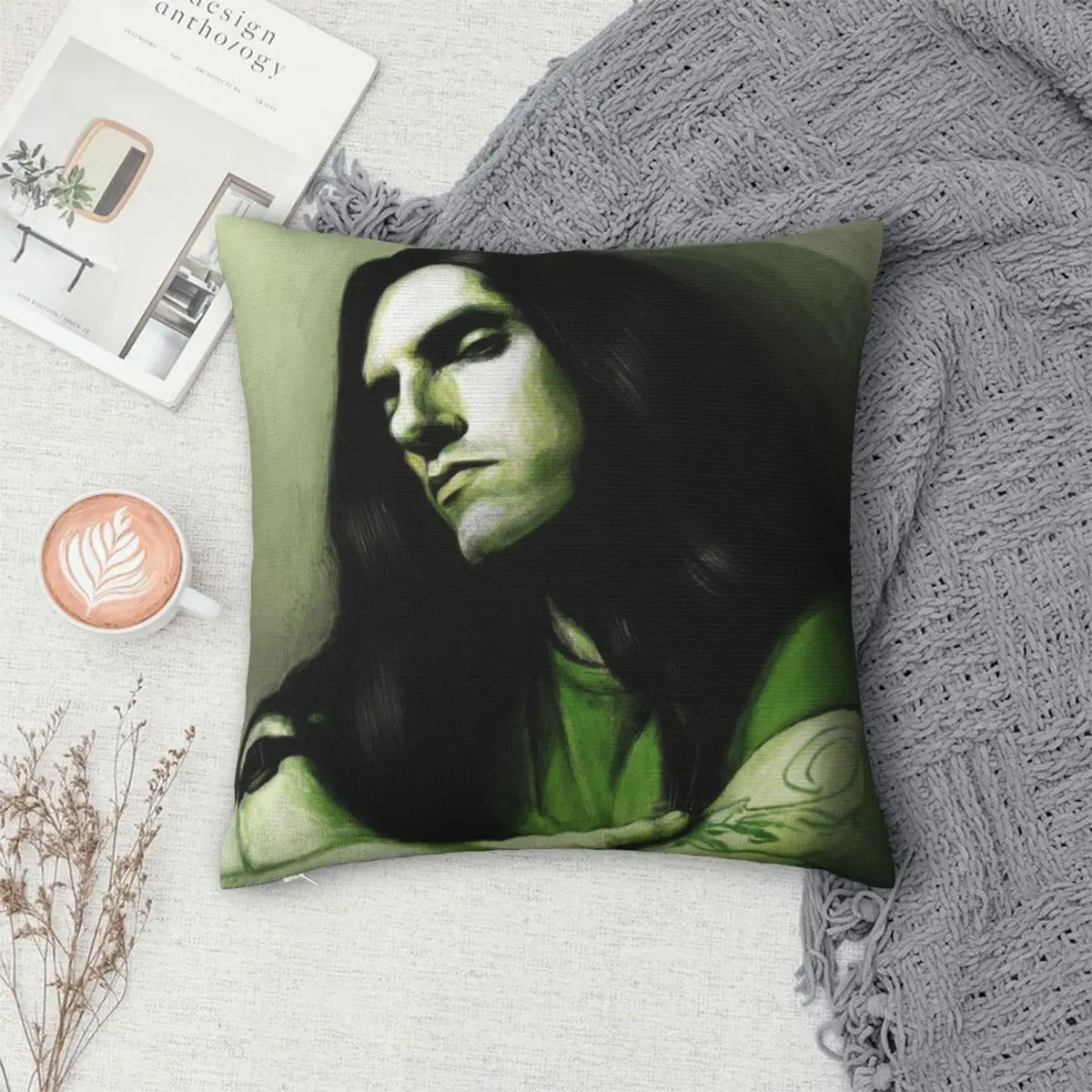 Type O Negative Peter Steele Pratiwi Pillowcase Polyester Linen Velvet Printed Zip Decor Throw Pillow Case Car Cushion Case