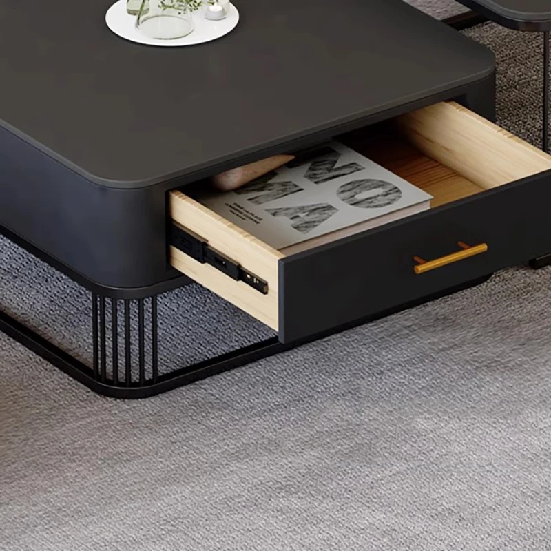 Couchtisch im minimalistischen Stil, Schubladen, Aufbewahrung, nordisches Design, Couchtisch, moderne, einzigartige Stolik Kawowy Wohnzimmermöbel
