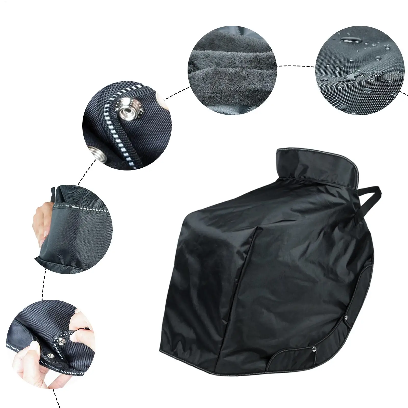 

Winter Scooter Blanket Waterproof With Reflective Strips Wind Guard Scooter Apron Cover For Women Men Adults Outdoor Rides