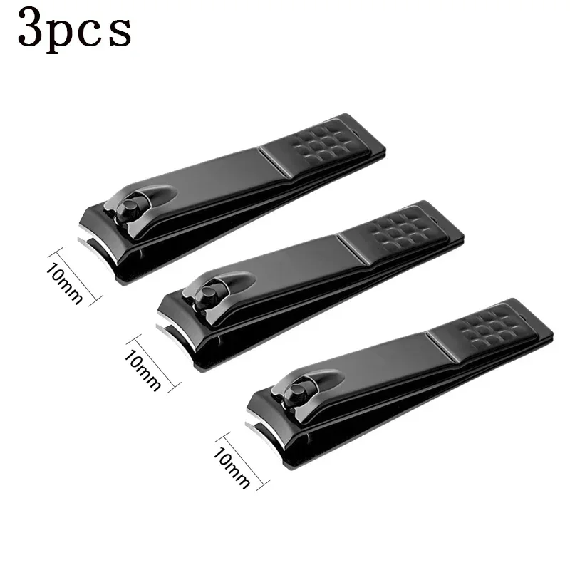 1/3/5 Stuks Zwarte Nagelknipper Roestvrij Staal Nagelsnijder Dikke Schaar Tang Teennagel Vingernagel Professionele Manicure trimmer