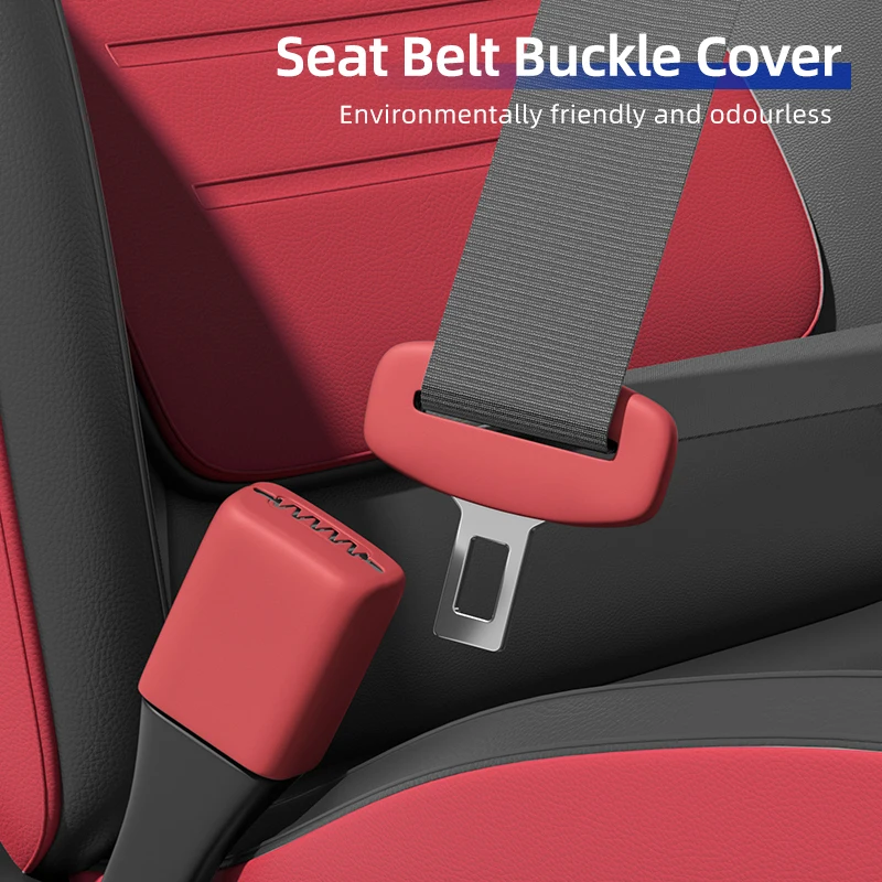 

Silicone Car Seat Belt Buckle Clip Protector Anti-Scratch Seat Accessories For Porsche Cayenne Macan Panamera Boxster Cayman 718